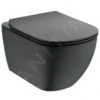 Ideal Standard Tesi - Hangend Toilet Met SoftClose Wc Bril, Aquablade, Zwart T3546V3