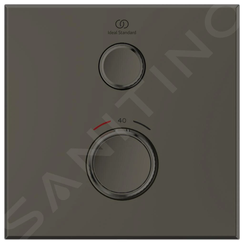 Ideal Standard CeraTherm Navigo - Inbouwthermostaat, Opbouwdeel, Magnetic Grey A7301A5 3 Ideal Standard CeraTherm Navigo - Inbouwthermostaat, Opbouwdeel, Magnetic Grey A7301A5 - Afbeelding 3