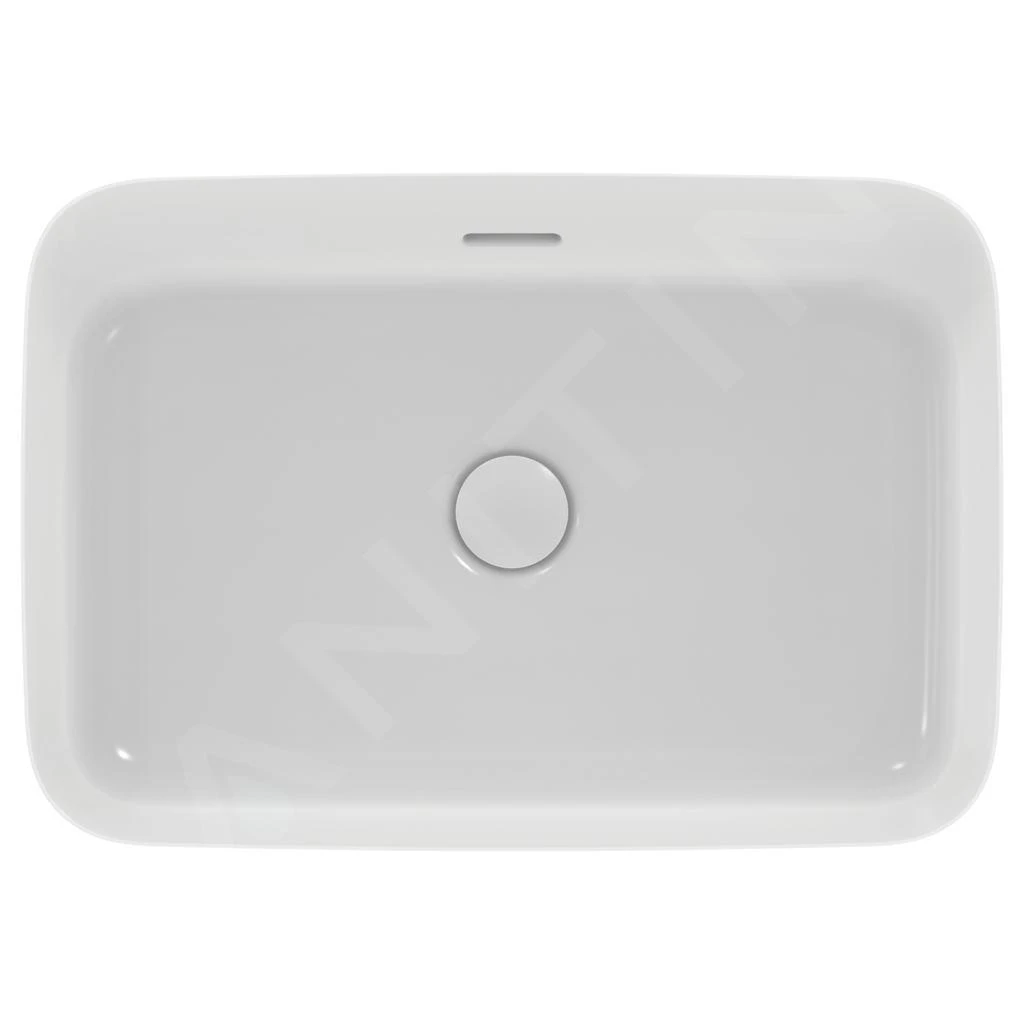 Ideal Standard Ipalyss - Opbouw Wastafel, 550x380 Mm, Met Overloop, Mat Wit E2078V1 3 Ideal Standard Ipalyss - Opbouw Wastafel, 550x380 Mm, Met Overloop, Mat Wit E2078V1 - Afbeelding 3