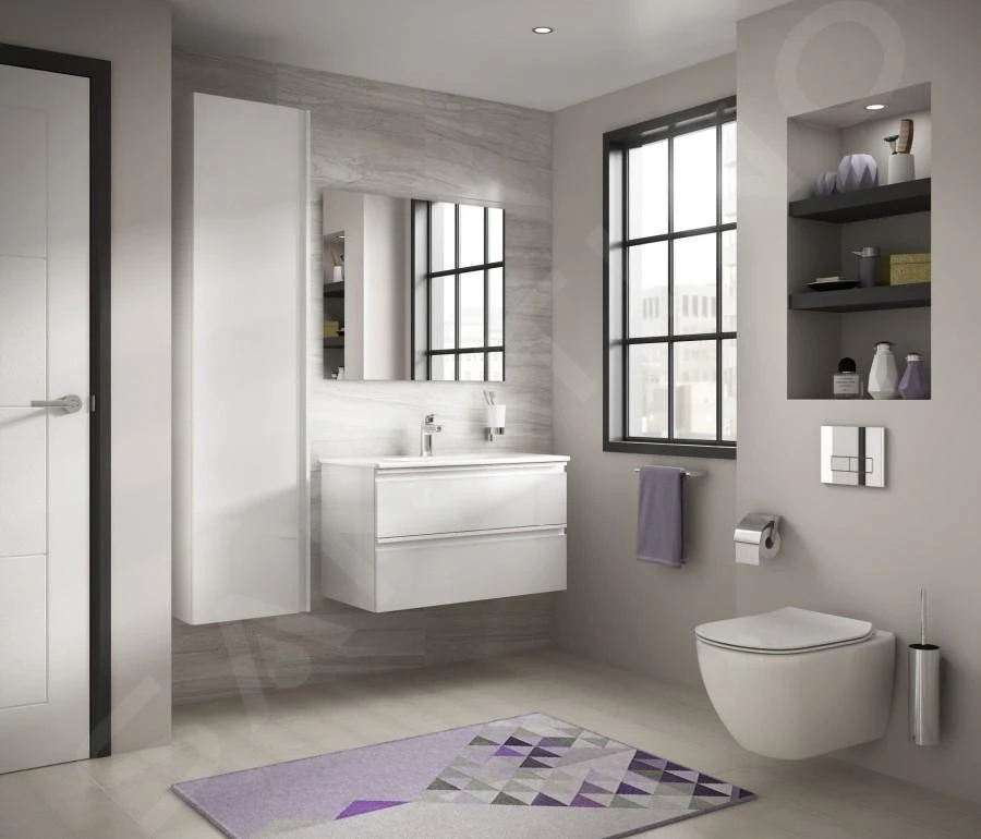 Ideal Standard ProSys - Toiletset- Inbouwreservoir, Closet, WC-zitting Tesi, Oleas M2 Bedieningsplaat, Aquablade, Softclose, Chroom ProSys80M SP75 8 Ideal Standard ProSys - Toiletset- Inbouwreservoir, Closet, WC-zitting Tesi, Oleas M2 Bedieningsplaat, Aquablade, Softclose, Chroom ProSys80M SP75 - Afbeelding 8