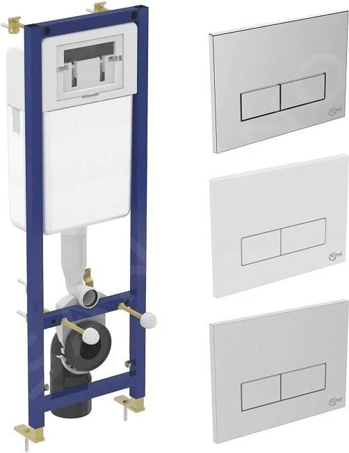 Ideal Standard Bedieningsplaten - Ideal System Mechanisch Bedieningspaneel, Satijn Chroom W3708AD 3 Ideal Standard Bedieningsplaten - Ideal System Mechanisch Bedieningspaneel, Satijn Chroom W3708AD - Afbeelding 3