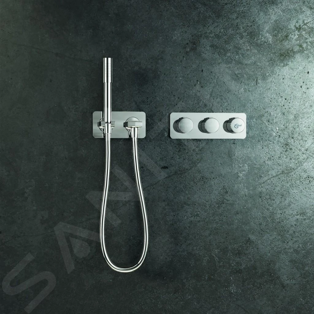 Ideal Standard Archimodule - Doucheset Met Inbouwthermostaat, 1jet, Chroom A1553AA 3 Ideal Standard Archimodule - Doucheset Met Inbouwthermostaat, 1jet, Chroom A1553AA - Afbeelding 3