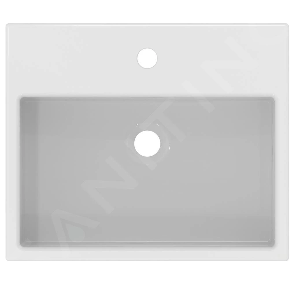 Ideal Standard Extra - Wastafel Semi Inbouw, 500x420 Mm, Met Overloop, Met Kraangat, Wit T373501 3 Ideal Standard Extra - Wastafel Semi Inbouw, 500x420 Mm, Met Overloop, Met Kraangat, Wit T373501 - Afbeelding 3