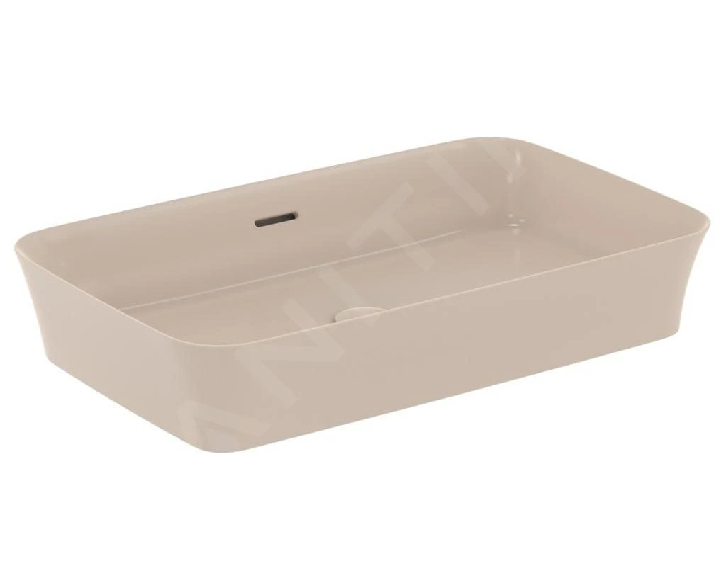 Ideal Standard Ipalyss - Opbouw Wastafel, 650x400 Mm, Met Overloop, Mink E1887V8 1 Ideal Standard Ipalyss - Opbouw Wastafel, 650x400 Mm, Met Overloop, Mink E1887V8