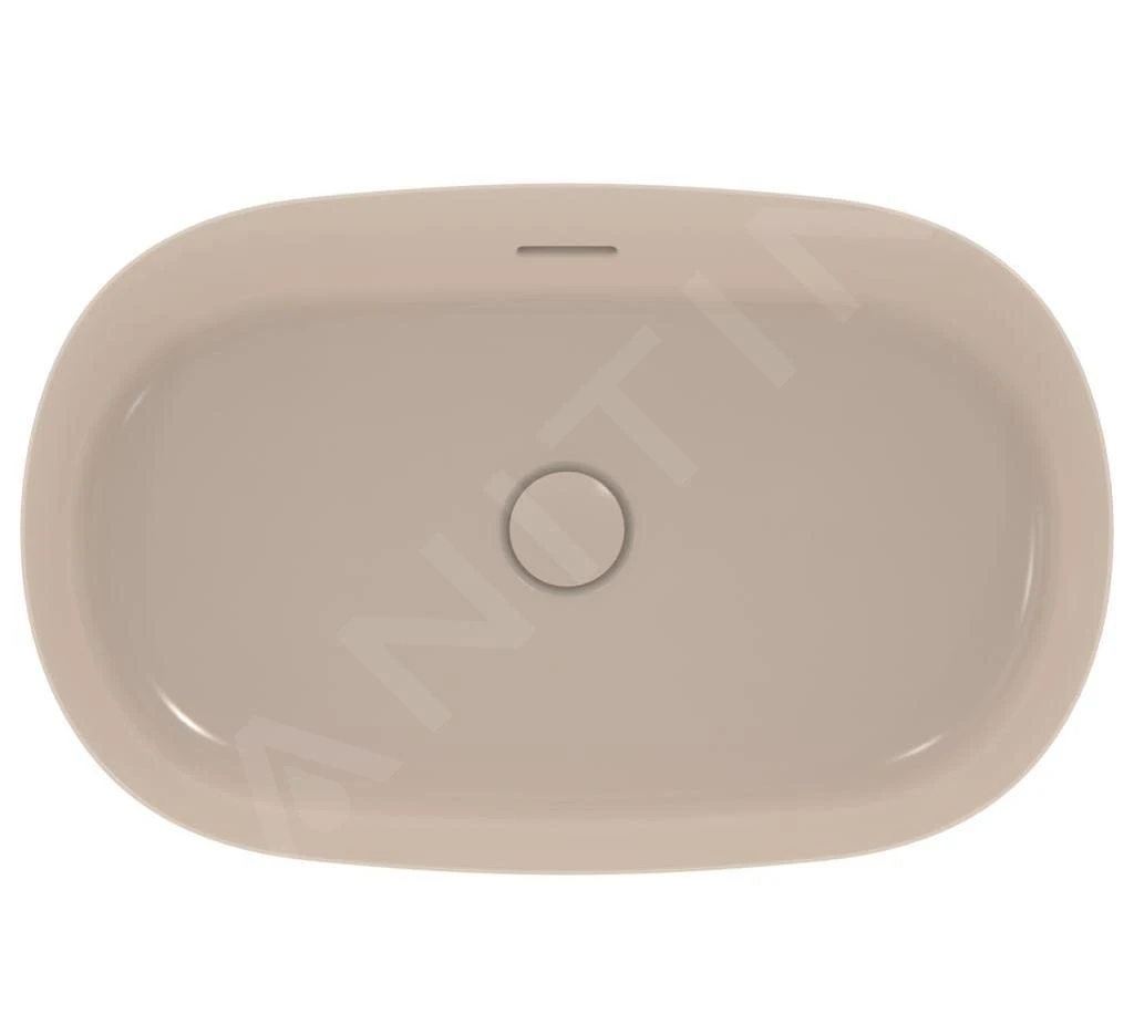 Ideal Standard Ipalyss - Opbouw Wastafel, 600x380 Mm, Met Overloop, Mink E1397V8 4 Ideal Standard Ipalyss - Opbouw Wastafel, 600x380 Mm, Met Overloop, Mink E1397V8 - Afbeelding 4