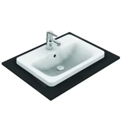 Ideal Standard Connect - Inbouwwastafel, 580x430 Mm, Met Overloop, 1 Kraangat, Wit E504401