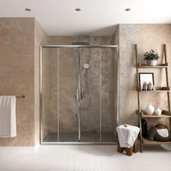 Ideal Standard Connect 2 - Schuifdeuren, 4-delig, 1600 Mm, Silver Bright/helder Glas K9282EO -Ideal Standard Verkoopwinkel 9a6cf7c02475ad265932687e