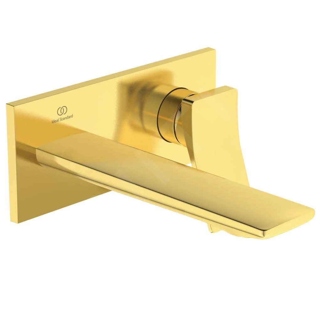 Ideal Standard Conca Tap - Inbouw Wastafelkraan, Uitloop 180 Mm, Brushed Gold A7371A2 1 Ideal Standard Conca Tap - Inbouw Wastafelkraan, Uitloop 180 Mm, Brushed Gold A7371A2