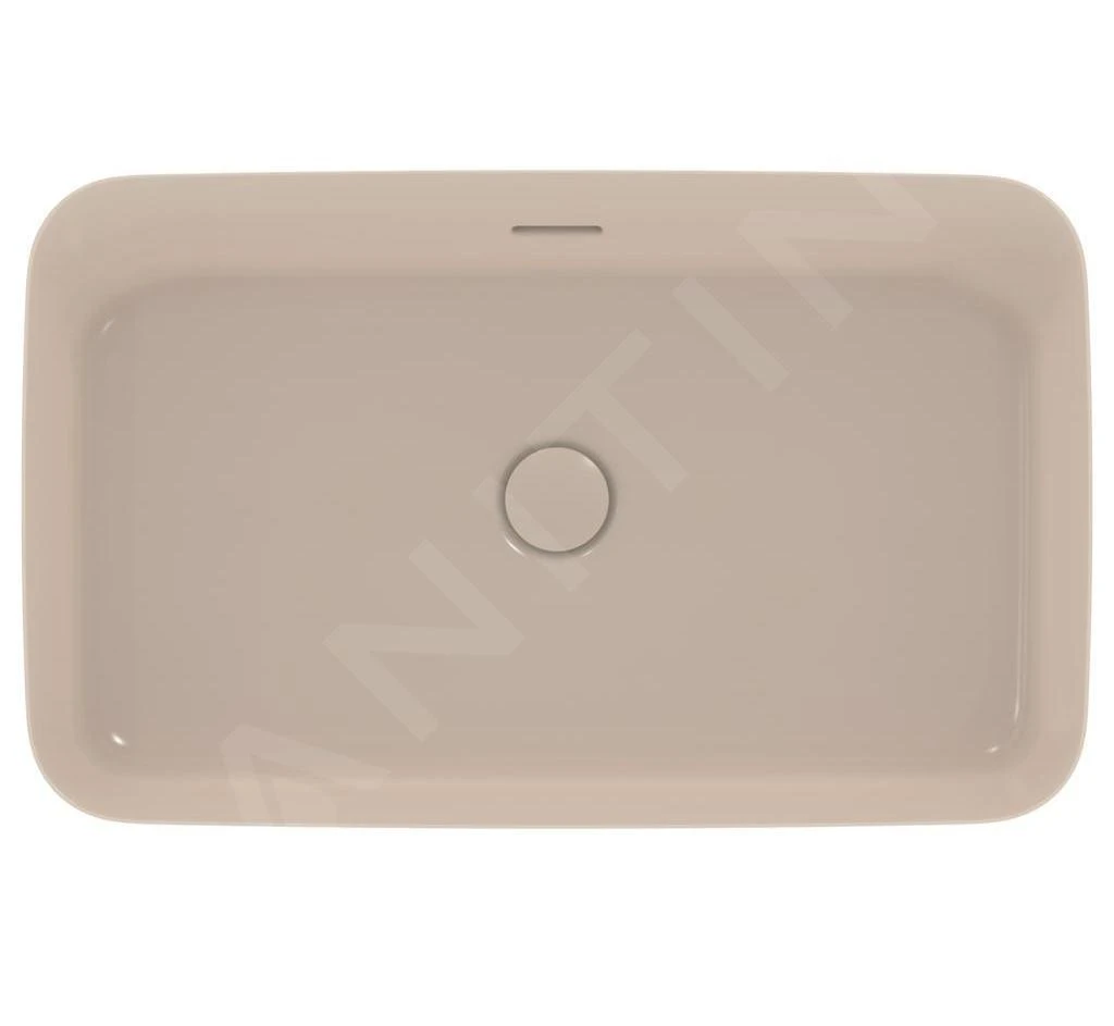 Ideal Standard Ipalyss - Opbouw Wastafel, 650x400 Mm, Met Overloop, Mink E1887V8 3 Ideal Standard Ipalyss - Opbouw Wastafel, 650x400 Mm, Met Overloop, Mink E1887V8 - Afbeelding 3