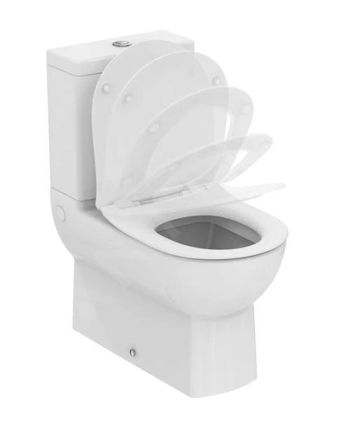 Ideal Standard Eurovit - Duobloktoilet Met SoftClose WC-zitting, Wit T443601 3 Ideal Standard Eurovit - Duobloktoilet Met SoftClose WC-zitting, Wit T443601 - Afbeelding 3