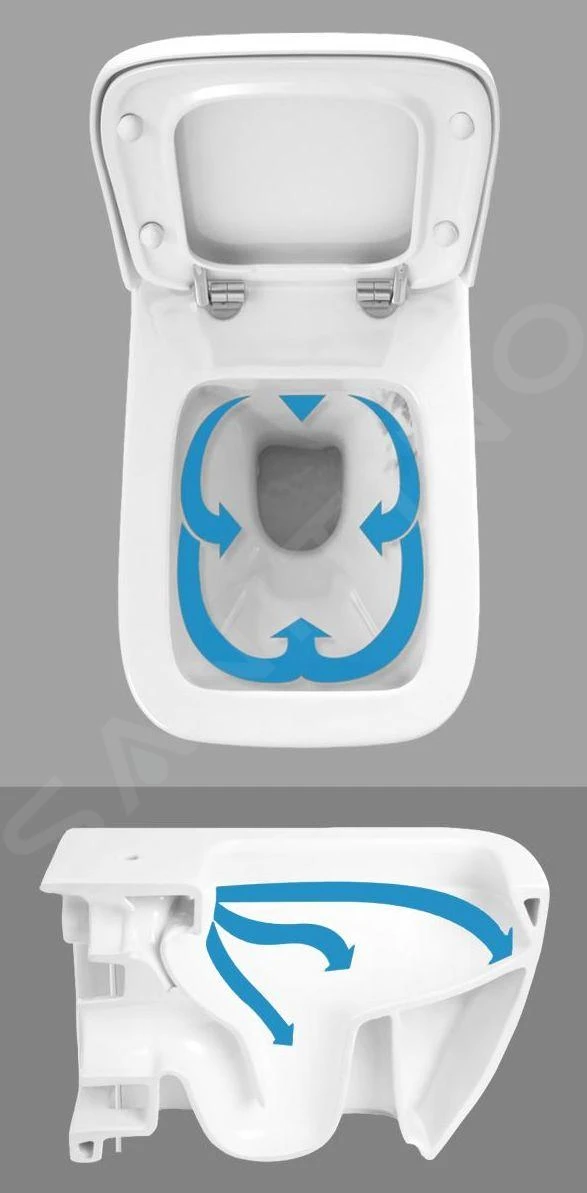 Ideal Standard Connect Air - Hangend Toilet Rimless, Zwart E2288V3 6 Ideal Standard Connect Air - Hangend Toilet Rimless, Zwart E2288V3 - Afbeelding 6