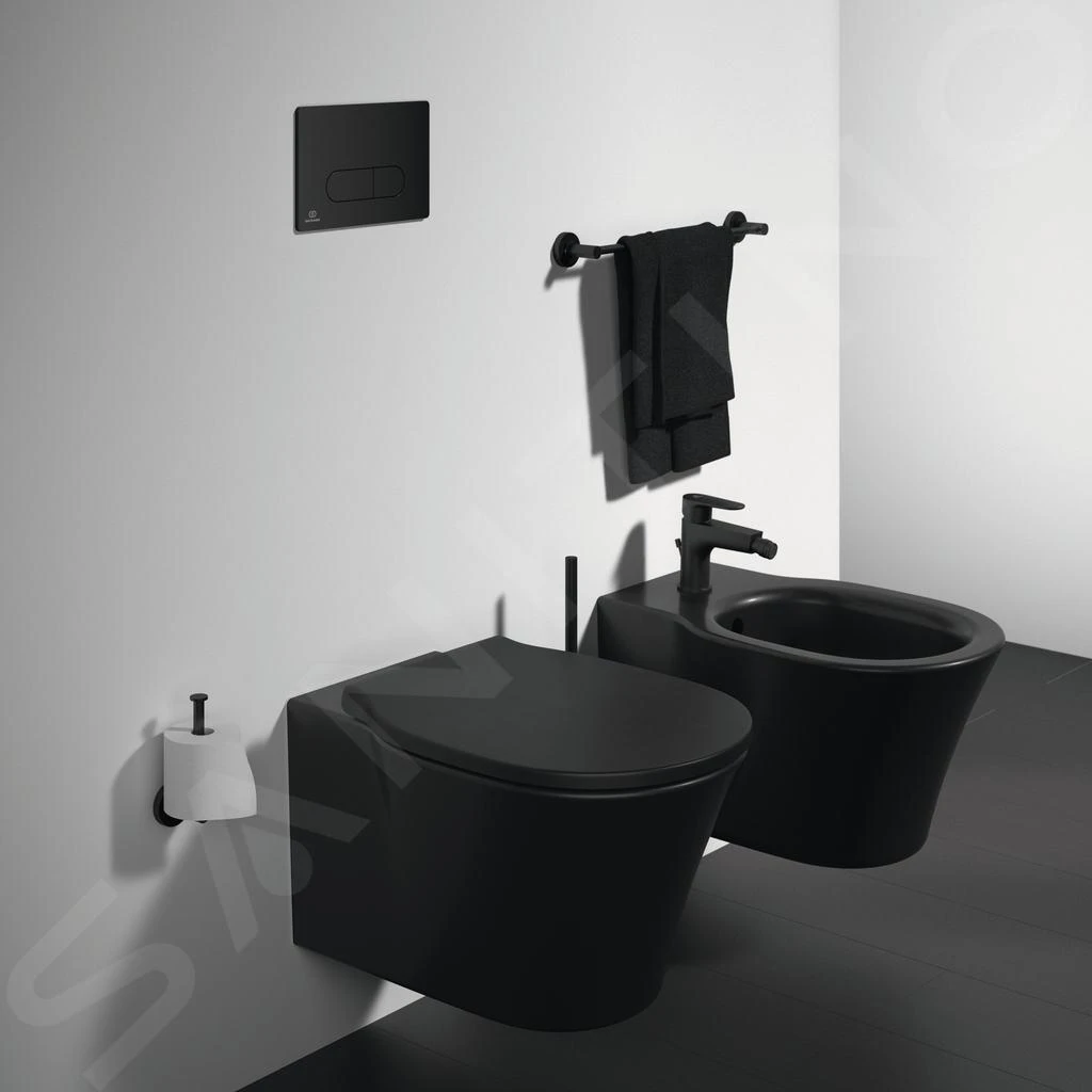Ideal Standard Connect Air - Hangend Toilet, AquaBlade, Zwart E0054V3 5 Ideal Standard Connect Air - Hangend Toilet, AquaBlade, Zwart E0054V3 - Afbeelding 5