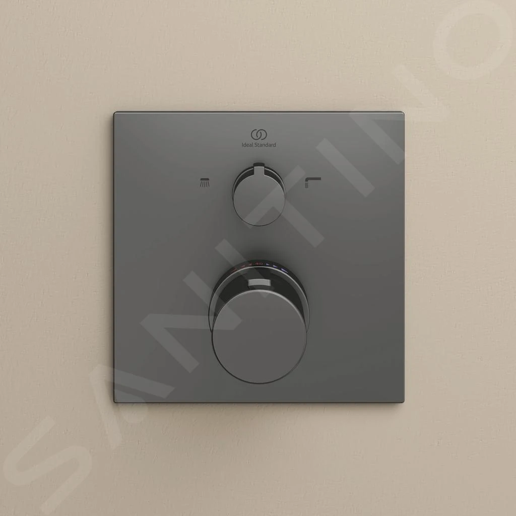 Ideal Standard CeraTherm - Inbouw Thermostatische Badkraan, Magnetic Grey A7522A5 3 Ideal Standard CeraTherm - Inbouw Thermostatische Badkraan, Magnetic Grey A7522A5 - Afbeelding 3