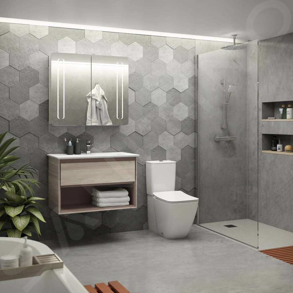 Ideal Standard Strada II - Meubelwastafel 840x460 Mm, Met Kraangat, Met Ideal Plus, Wit T3003MA 3 Ideal Standard Strada II - Meubelwastafel 840x460 Mm, Met Kraangat, Met Ideal Plus, Wit T3003MA - Afbeelding 3