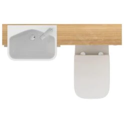 Ideal Standard I.Life S - Halfinbouwwastafel, 500x360 Mm, Met Overloop, Kraangat Rechts, Wit T458801 -Ideal Standard Verkoopwinkel b146f253ab06dc382a8ad43b