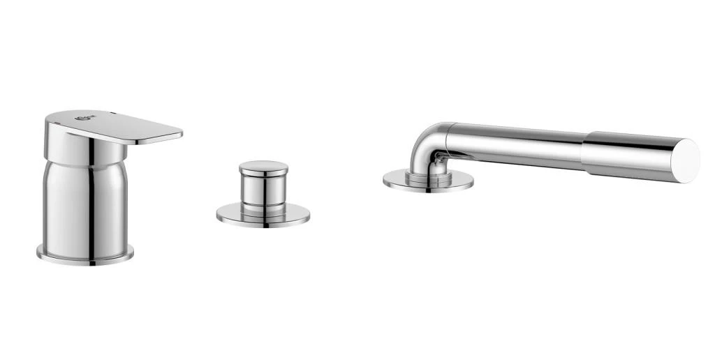 Ideal Standard Tonic II - Badrandmengkraan, 3-gats Installatie, Chroom A6349AA 2 Ideal Standard Tonic II - Badrandmengkraan, 3-gats Installatie, Chroom A6349AA - Afbeelding 2