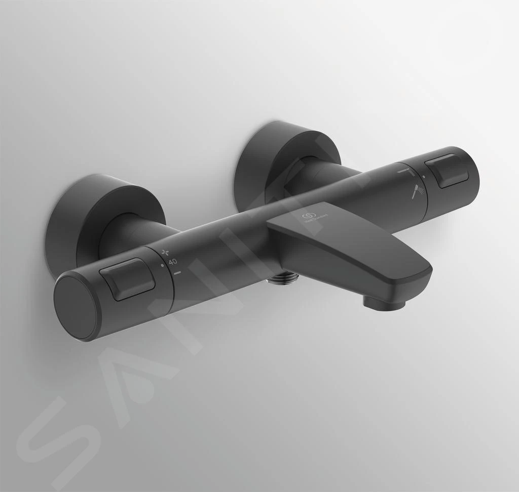 Ideal Standard CeraTherm - Thermostatische Badkraan, Zwart A7544XG 4 Ideal Standard CeraTherm - Thermostatische Badkraan, Zwart A7544XG - Afbeelding 4