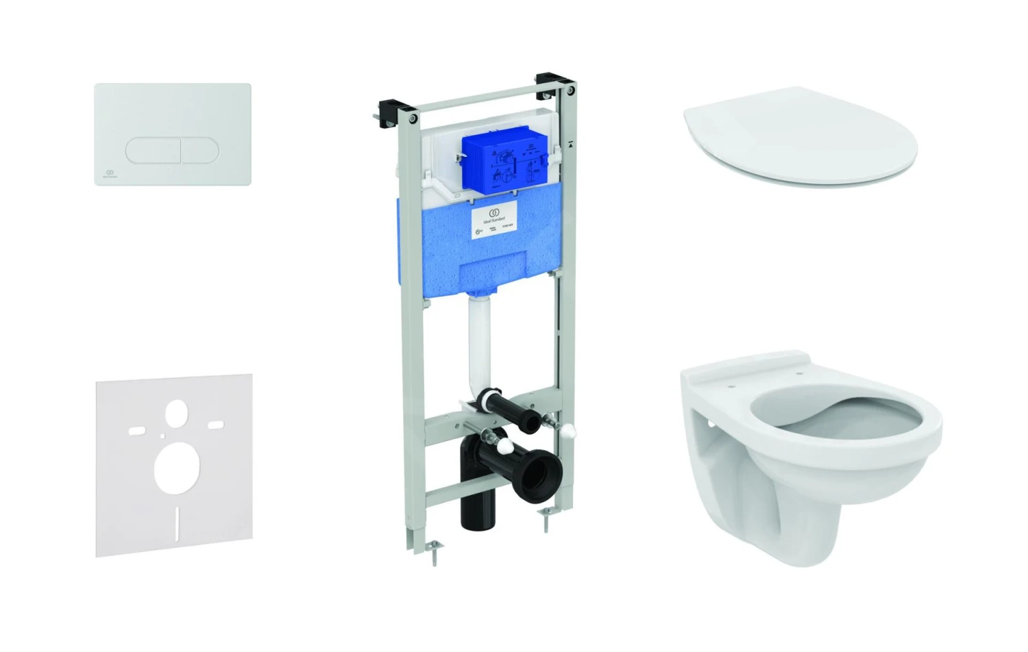 Ideal Standard ProSys - Toiletset - Inbouwreservoir, Closet Alpha Met WC-zitting, Oleas M1 Bedieningsplaat, SoftClose, Mat Chroom ProSys120M SP41 1 Ideal Standard ProSys - Toiletset - Inbouwreservoir, Closet Alpha Met WC-zitting, Oleas M1 Bedieningsplaat, SoftClose, Mat Chroom ProSys120M SP41