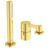 Ideal Standard Joy - Badkraan Voor Badrandmontage, 3-gats, Brushed Gold BC788A2
