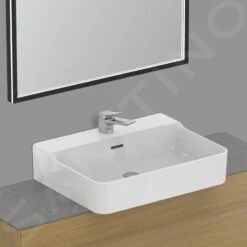 Ideal Standard Conca Ceram - Opbouw Wastafel 600x450 Mm, Met Overloop, Met Kraangat, Wit T381801 -Ideal Standard Verkoopwinkel c1cbbc9b275244f6c3bdc53f