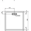 Ideal Standard Ultra Flat New - Douchebak 900x900 Mm, Zwart T4467V3