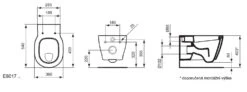 Alternative view of Ideal Standard Connect - Wandcloset, Met Ideal Plus, Wit E8017MA