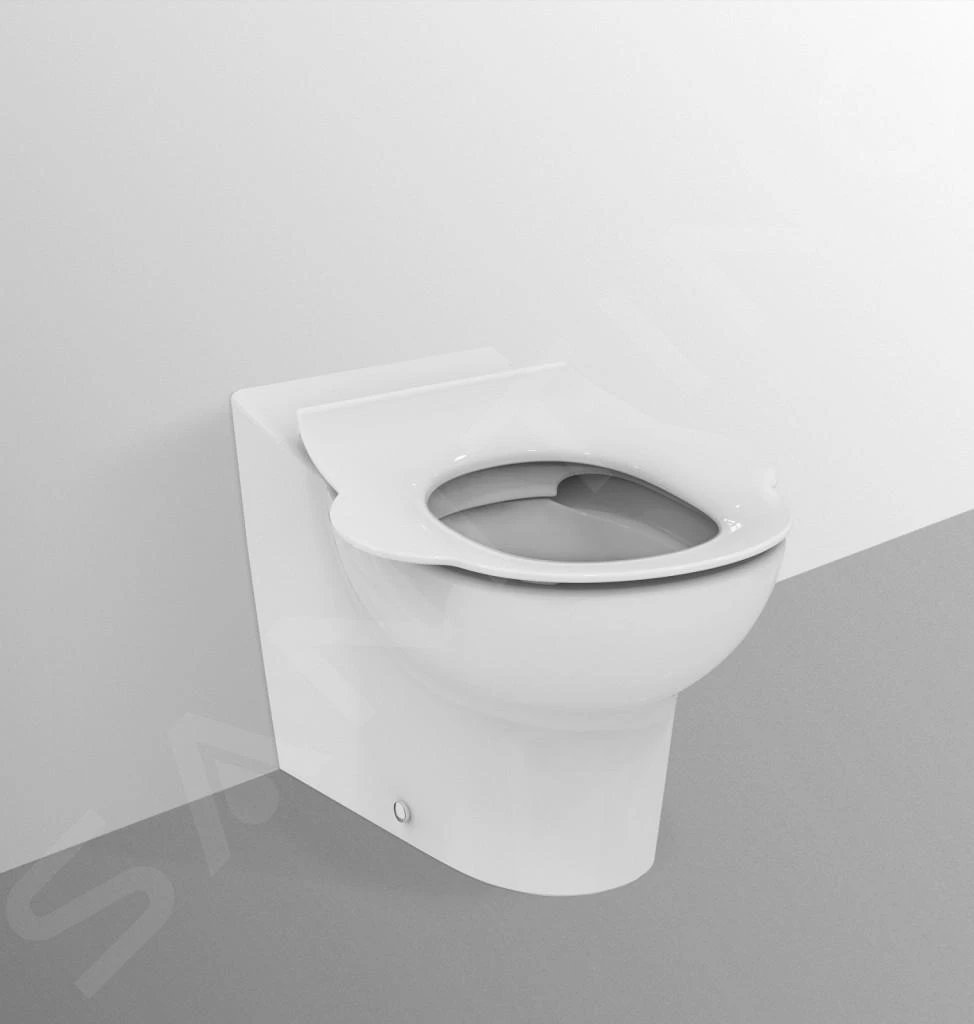 Ideal Standard Contour 21 - Staand Kindertoilet, Afval Aan De Achterkant, Rimless, Wit S312301 3 Ideal Standard Contour 21 - Staand Kindertoilet, Afval Aan De Achterkant, Rimless, Wit S312301 - Afbeelding 3