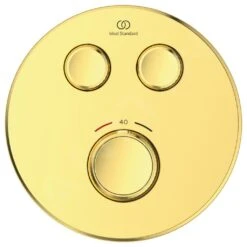 Ideal Standard CeraTherm Navigo - Inbouwthermostaat, Opbouwdeel, 2 Gebruikers, Brushed Gold A7296A2 -Ideal Standard Verkoopwinkel c9a02720da78e303c07b6313