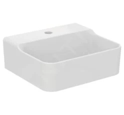 Ideal Standard Conca Ceram - Fontein 400x350 Mm, Zonder Overloop, Met Kraangat, Wit T387401