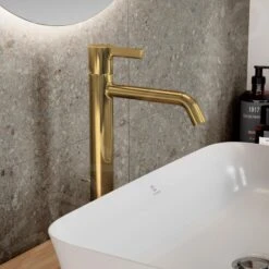 Ideal Standard Joy - Wastafelkraan Met Waste, Brushed Gold BC781A2 -Ideal Standard Verkoopwinkel cc622e17c12ecf3a326c08a0