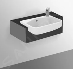 Ideal Standard I.Life S - Halfinbouwwastafel, 500x360 Mm, Met Overloop, Kraangat Rechts, Wit T458801 -Ideal Standard Verkoopwinkel ccfd2bf0c4e7074567f916f2