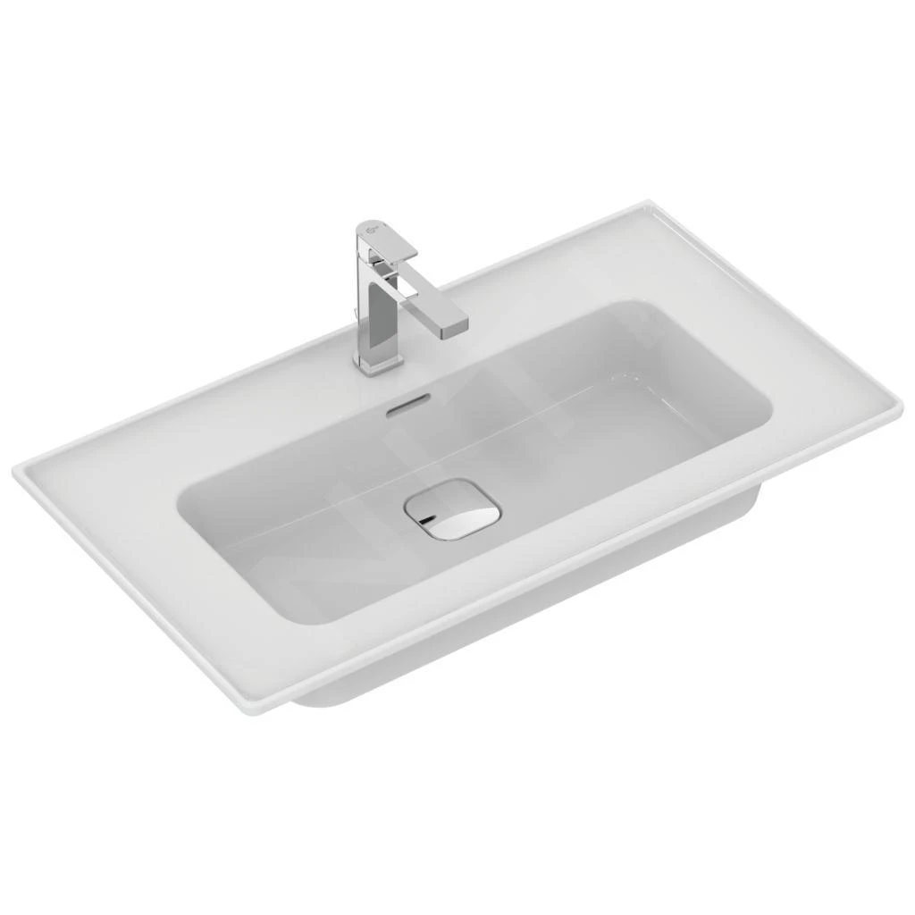 Ideal Standard Strada II - Meubelwastafel 840x460 Mm, Met Kraangat, Met Ideal Plus, Wit T3003MA 4 Ideal Standard Strada II - Meubelwastafel 840x460 Mm, Met Kraangat, Met Ideal Plus, Wit T3003MA - Afbeelding 4