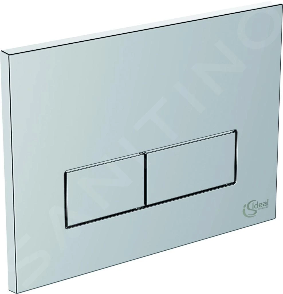 Ideal Standard Bedieningsplaten - Ideal System Mechanisch Bedieningspaneel, Satijn Chroom W3708AD 1 Ideal Standard Bedieningsplaten - Ideal System Mechanisch Bedieningspaneel, Satijn Chroom W3708AD