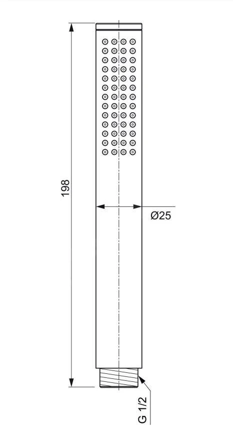 Ideal Standard Idealrain Atelier - Handdouche, Magnetic Grey BC774A5 2 Ideal Standard Idealrain Atelier - Handdouche, Magnetic Grey BC774A5 - Afbeelding 2