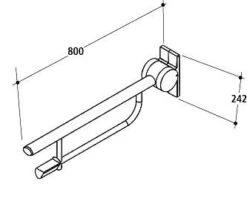 Ideal Standard Contour 21 - Opklapbare Armsteun, Roestvrij Staal S6360MY 7 Ideal Standard Contour 21 - Opklapbare Armsteun, Roestvrij Staal S6360MY -Ideal Standard Verkoopwinkel dbe5e4dd49a6f9ceed4a991f 1