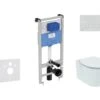 Ideal Standard ProSys - Toiletset- Inbouwreservoir, Closet, WC-zitting Connect Air, Oleas M1 Bedieningsplaat, Aquablade, SoftClose, Mat Chroom ProSys120M SP23