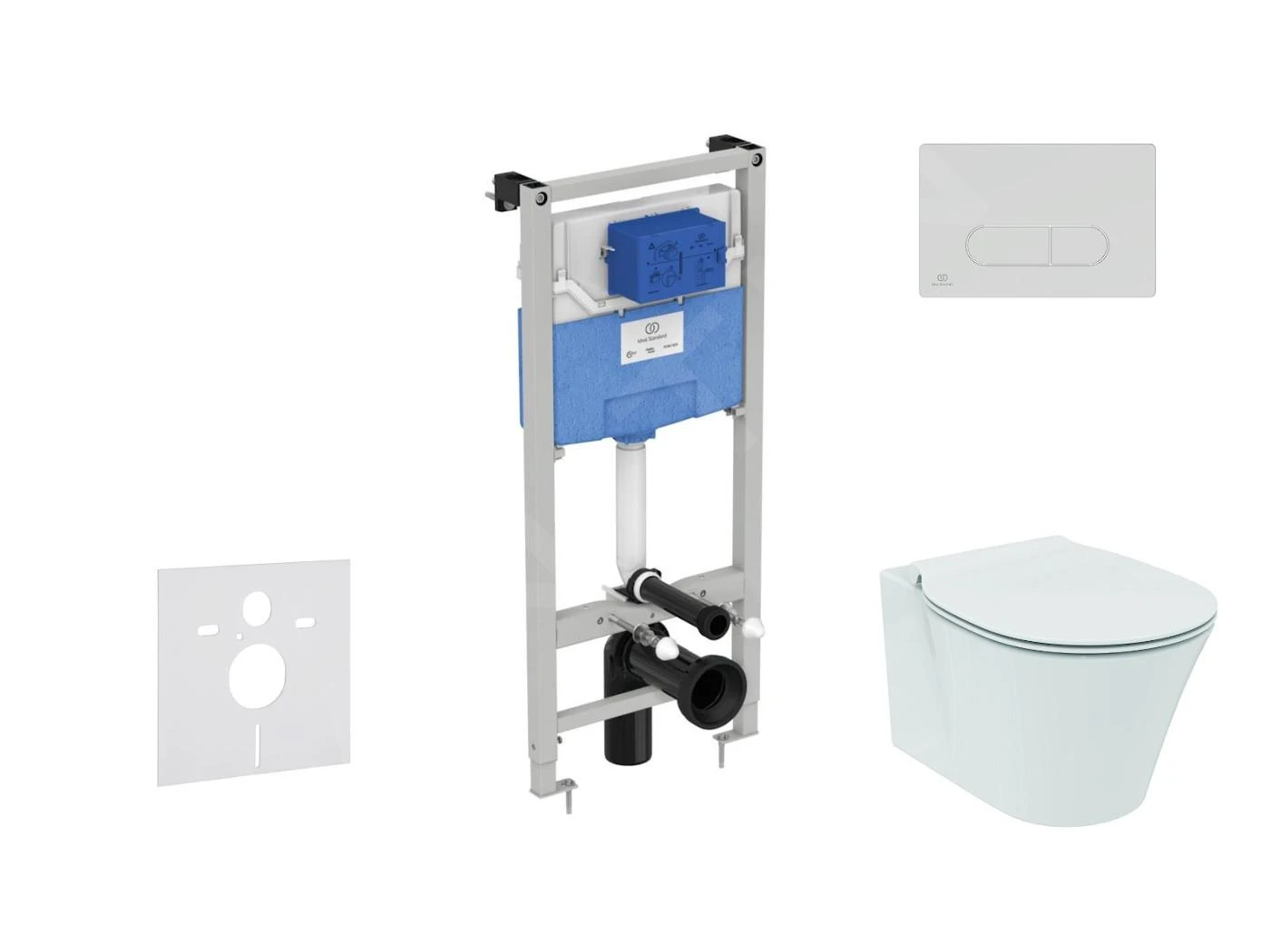 Ideal Standard ProSys - Toiletset- Inbouwreservoir, Closet, WC-zitting Connect Air, Oleas M1 Bedieningsplaat, Aquablade, SoftClose, Mat Chroom ProSys120M SP23 1 Ideal Standard ProSys - Toiletset- Inbouwreservoir, Closet, WC-zitting Connect Air, Oleas M1 Bedieningsplaat, Aquablade, SoftClose, Mat Chroom ProSys120M SP23