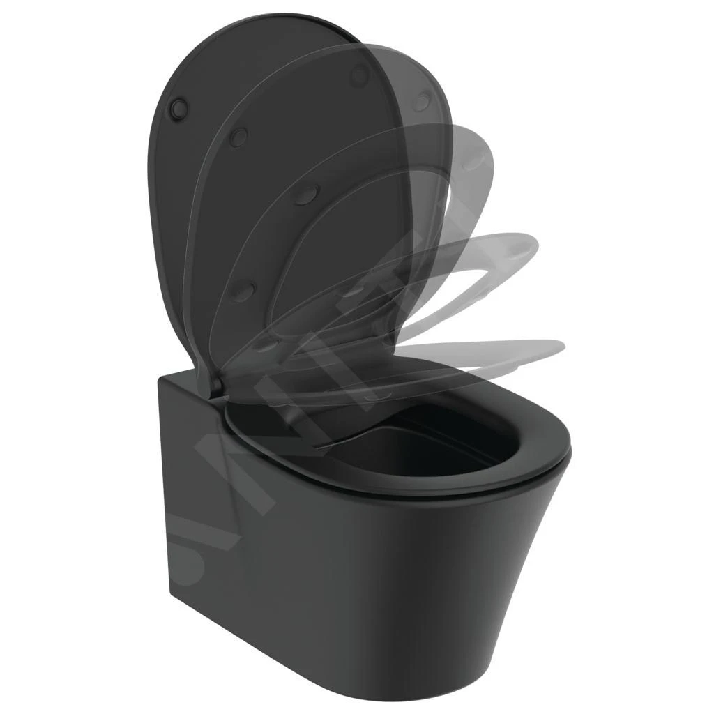 Ideal Standard Connect Air - Hangend Toilet Rimless, Zwart E2288V3 4 Ideal Standard Connect Air - Hangend Toilet Rimless, Zwart E2288V3 - Afbeelding 4