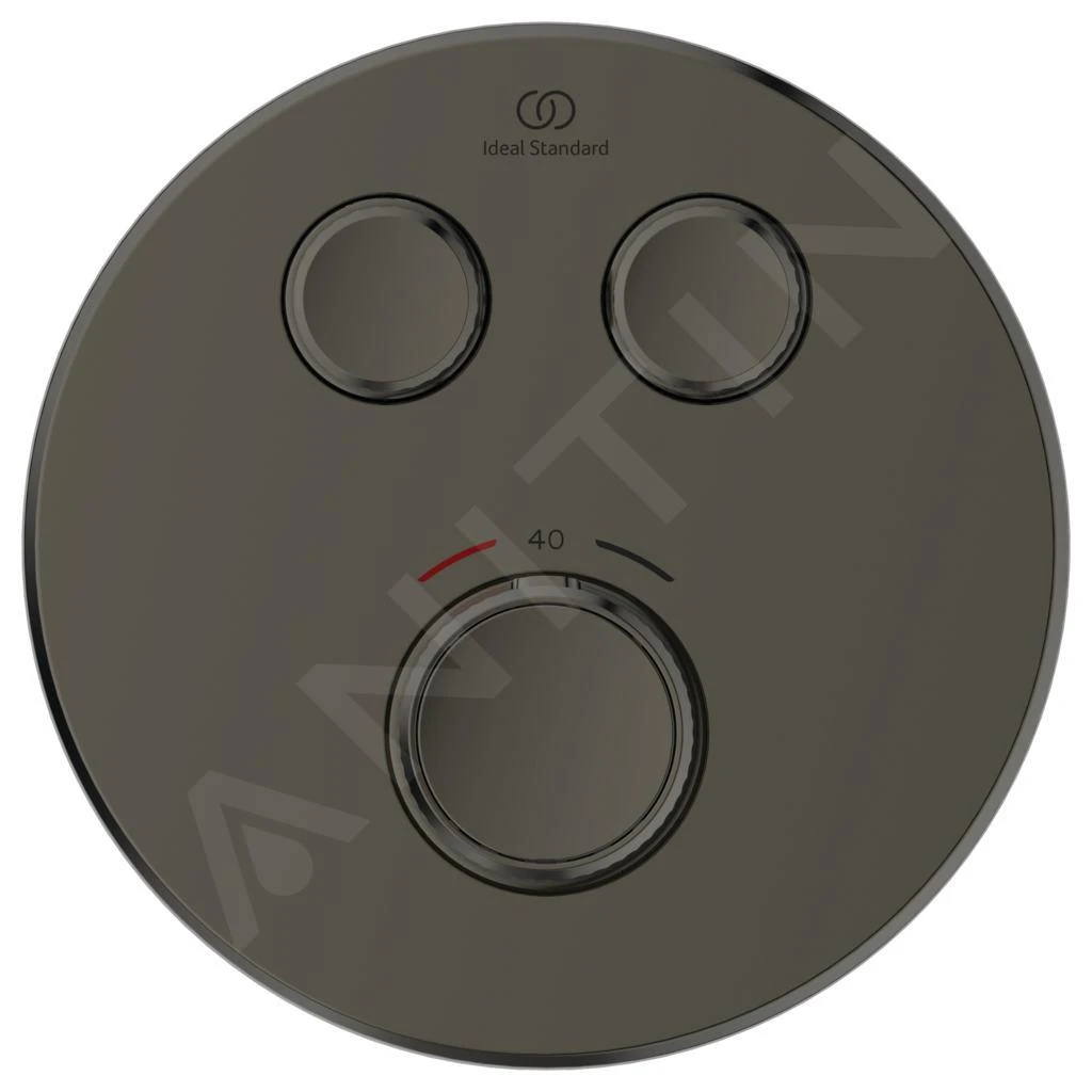 Ideal Standard CeraTherm Navigo - Inbouwthermostaat, Opbouwdeel, 2 Gebruikers, Magnetic Grey A7296A5 3 Ideal Standard CeraTherm Navigo - Inbouwthermostaat, Opbouwdeel, 2 Gebruikers, Magnetic Grey A7296A5 - Afbeelding 3