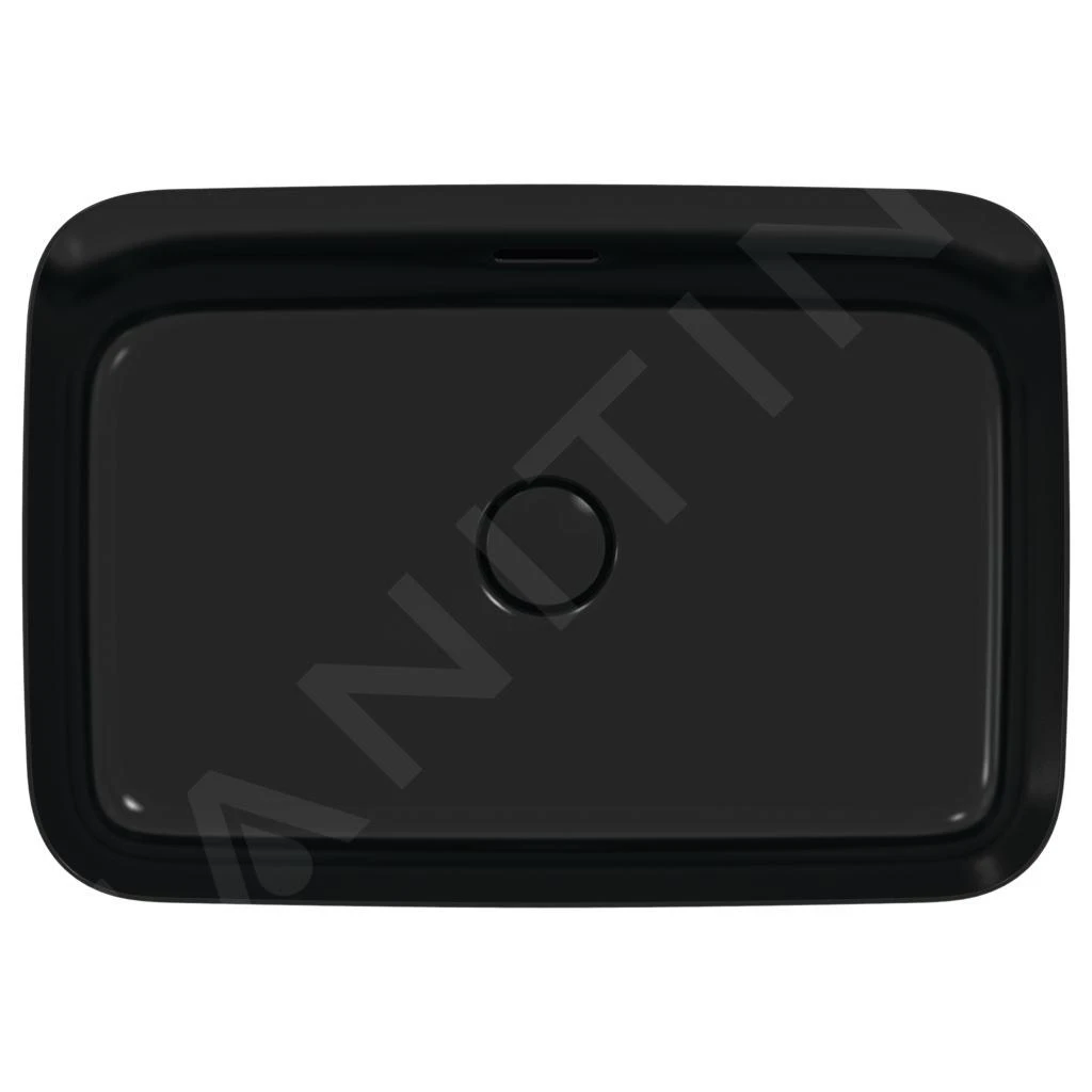 Ideal Standard Ipalyss - Opbouw Wastafel, 550x380 Mm, Met Overloop, Mat Zwart E2078V3 3 Ideal Standard Ipalyss - Opbouw Wastafel, 550x380 Mm, Met Overloop, Mat Zwart E2078V3 - Afbeelding 3