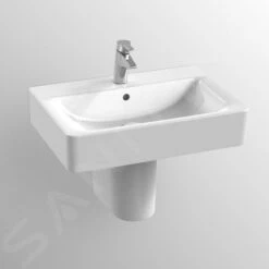 Ideal Standard Connect - Wastafel Cube 650x460x175 Mm, Met Overloop, Met Kraangat, Wit E772901 -Ideal Standard Verkoopwinkel ed9c2d07543aa847aa54bf9a 1