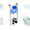 Ideal Standard ProSys - Toiletset - Inbouwreservoir, Closet Alpha Met WC-zitting, Oleas M2 Bedieningsplaat, Chroom ProSys120M SP33