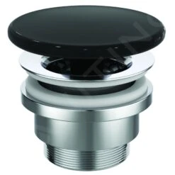 Ideal Standard Ipalyss - Niet-afsluitbare Afvoerplug, Glanzend Zwart E2114V2