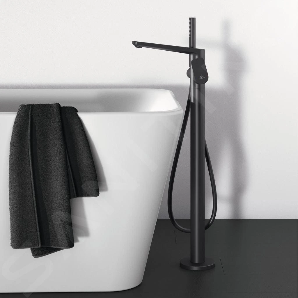 Ideal Standard Tonic II - Vrijstaande Badkraan, Zwart A6347XG 4 Ideal Standard Tonic II - Vrijstaande Badkraan, Zwart A6347XG - Afbeelding 4