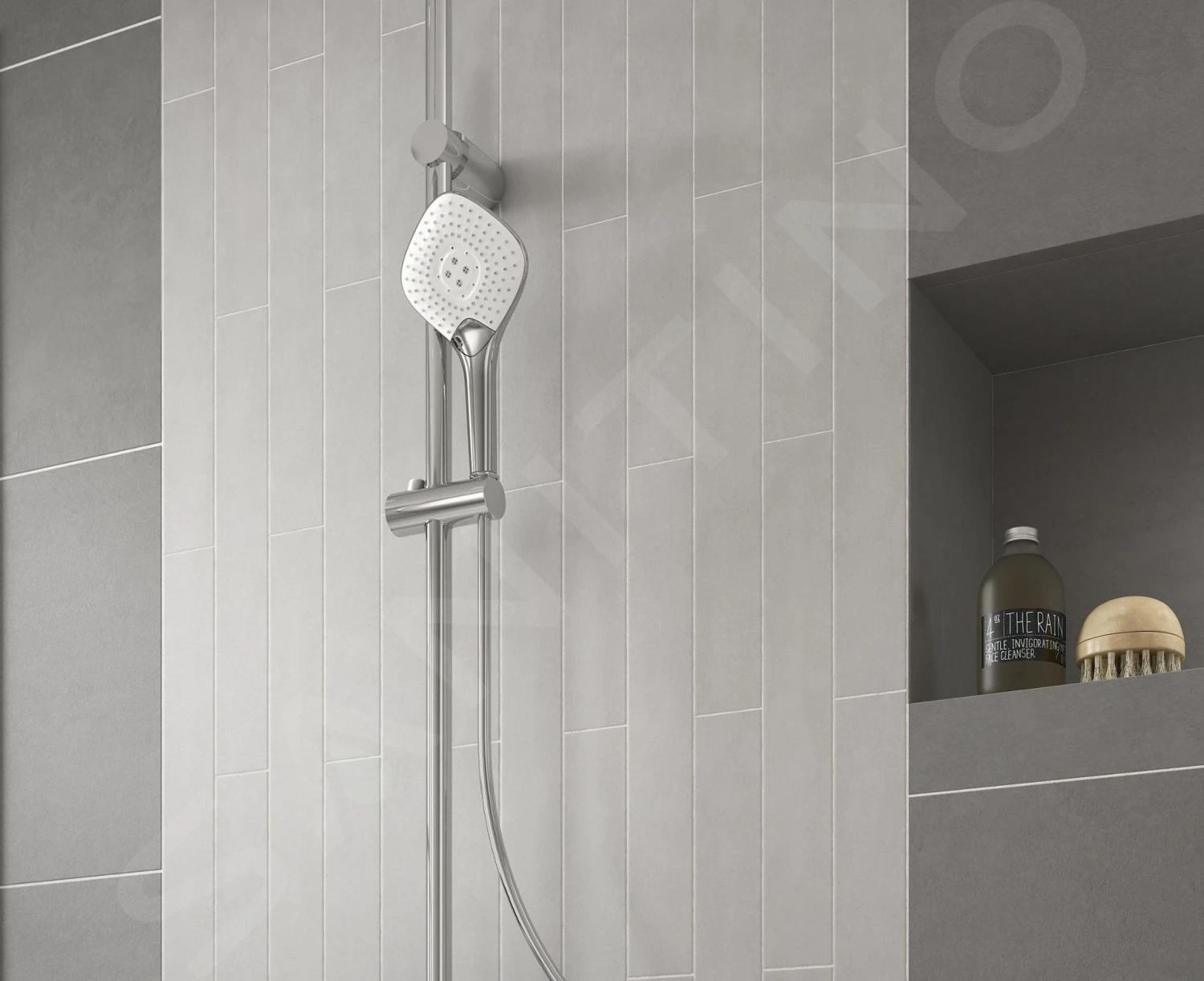 Ideal Standard Idealrain Evo Jet - Glijstangset Met Diamond Handdouche, 3 Jets, Douchestang 600 Mm En Doucheslang, Chroom B1762AA 5 Ideal Standard Idealrain Evo Jet - Glijstangset Met Diamond Handdouche, 3 Jets, Douchestang 600 Mm En Doucheslang, Chroom B1762AA - Afbeelding 5