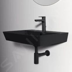 Ideal Standard Connect Air - Fonteintje Cube 400x350x160 Mm, Met Overloop, Kraangat, Zwart E0307V3 -Ideal Standard Verkoopwinkel f97780e7c08f69935f781ccf