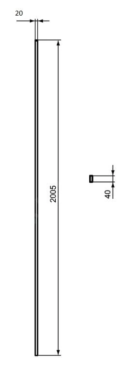 Ideal Standard I.Life - Instelprofiel 20 Mm, Silver Bright T4894EO 2 Ideal Standard I.Life - Instelprofiel 20 Mm, Silver Bright T4894EO - Afbeelding 2