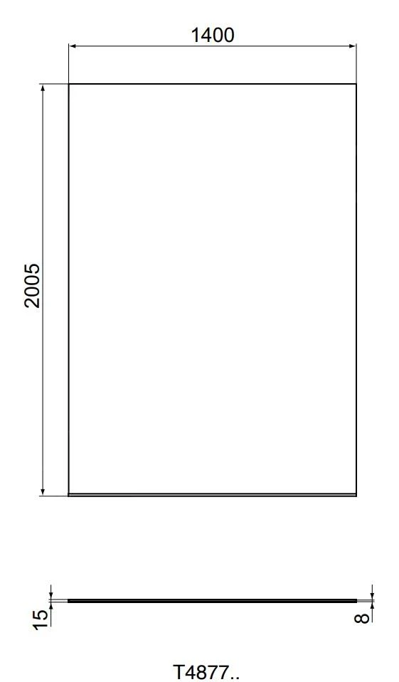 Ideal Standard I.Life - Douchewand 1400 Mm, Silver Bright/helder Glas T4877EO 2 Ideal Standard I.Life - Douchewand 1400 Mm, Silver Bright/helder Glas T4877EO - Afbeelding 2