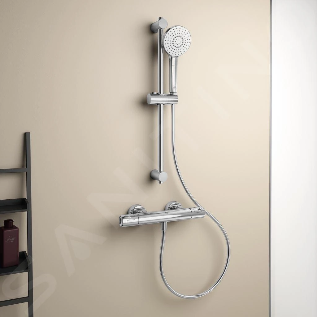 Ideal Standard CeraTherm - T50 Doucheset Met Thermostaat, 3-jets, Chroom A7217AA 3 Ideal Standard CeraTherm - T50 Doucheset Met Thermostaat, 3-jets, Chroom A7217AA - Afbeelding 3